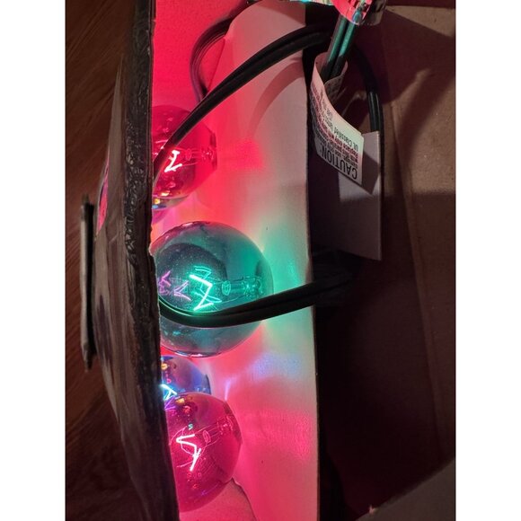 VTG NEW Cool Bright Globes 25 Christmas Lights Set Multicolor Bulb RARE HTF - Picture 6 of 8